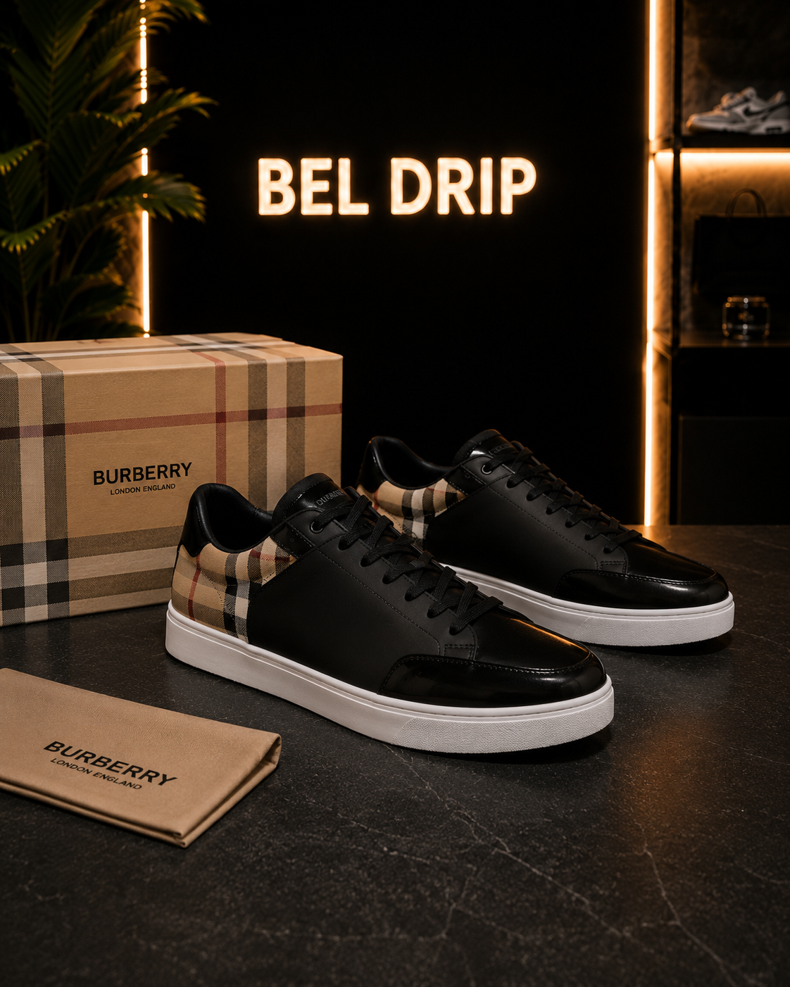 Scarpa Burberry Nera