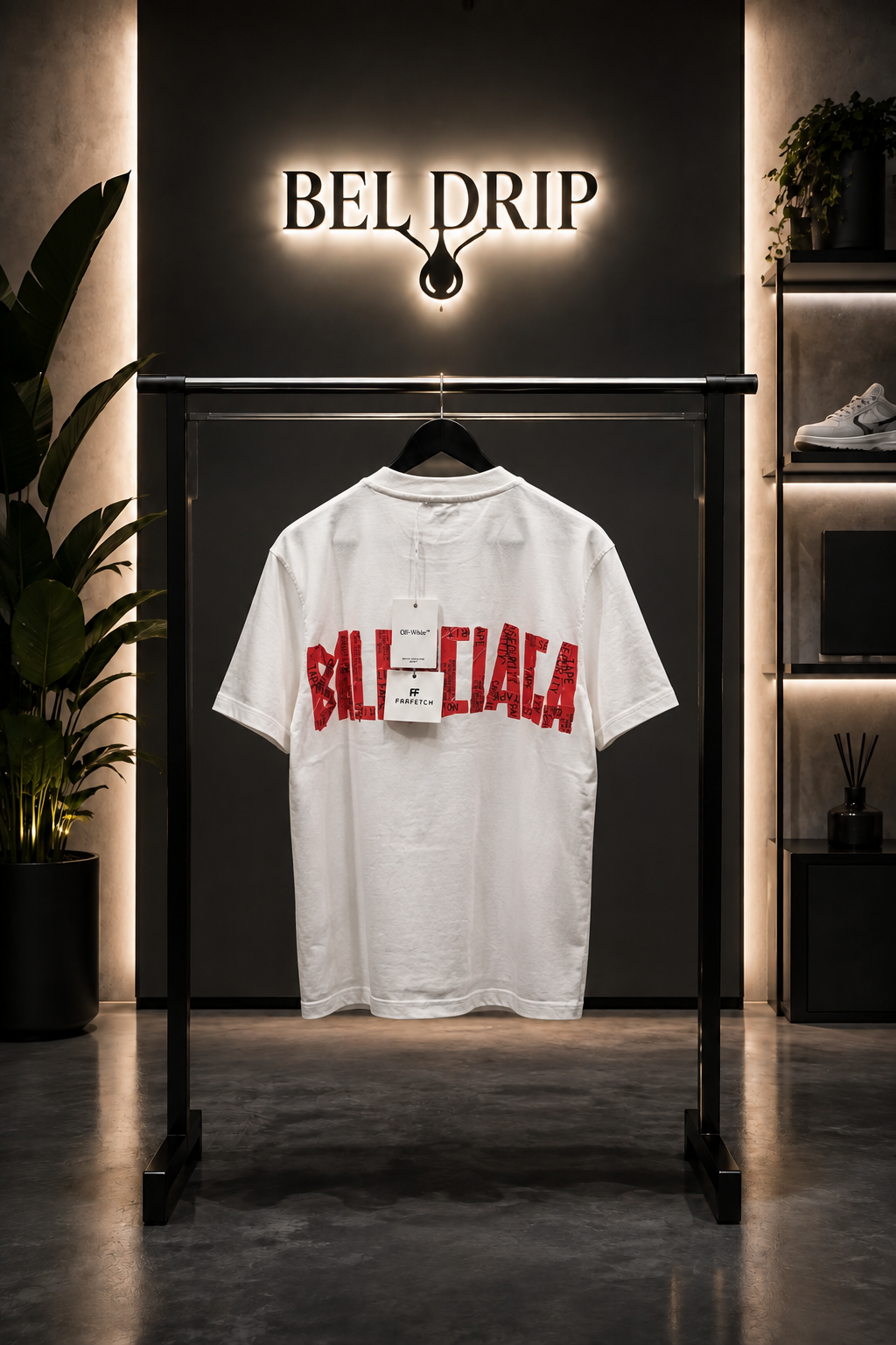 T-Shirt Balenciaga Red City
