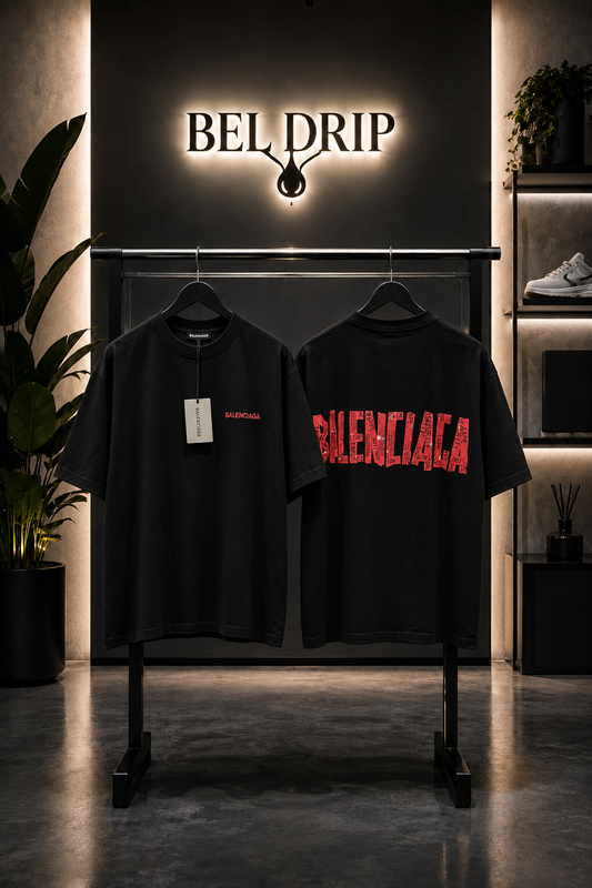 T-Shirt Balenciaga Red City