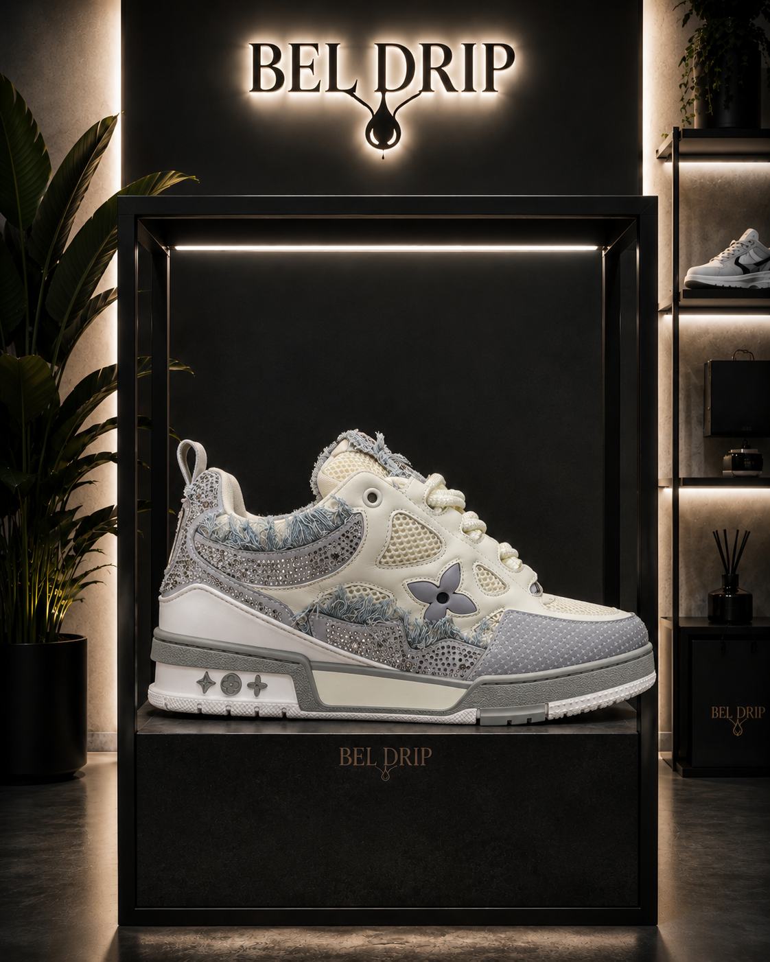 Scarpa Lv Skate Grigia Swarovski