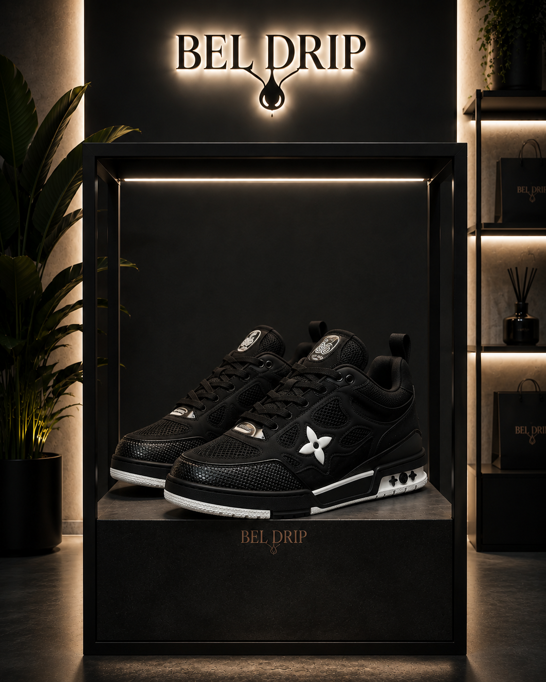 Scarpa Lv Skate Nera Su Nera