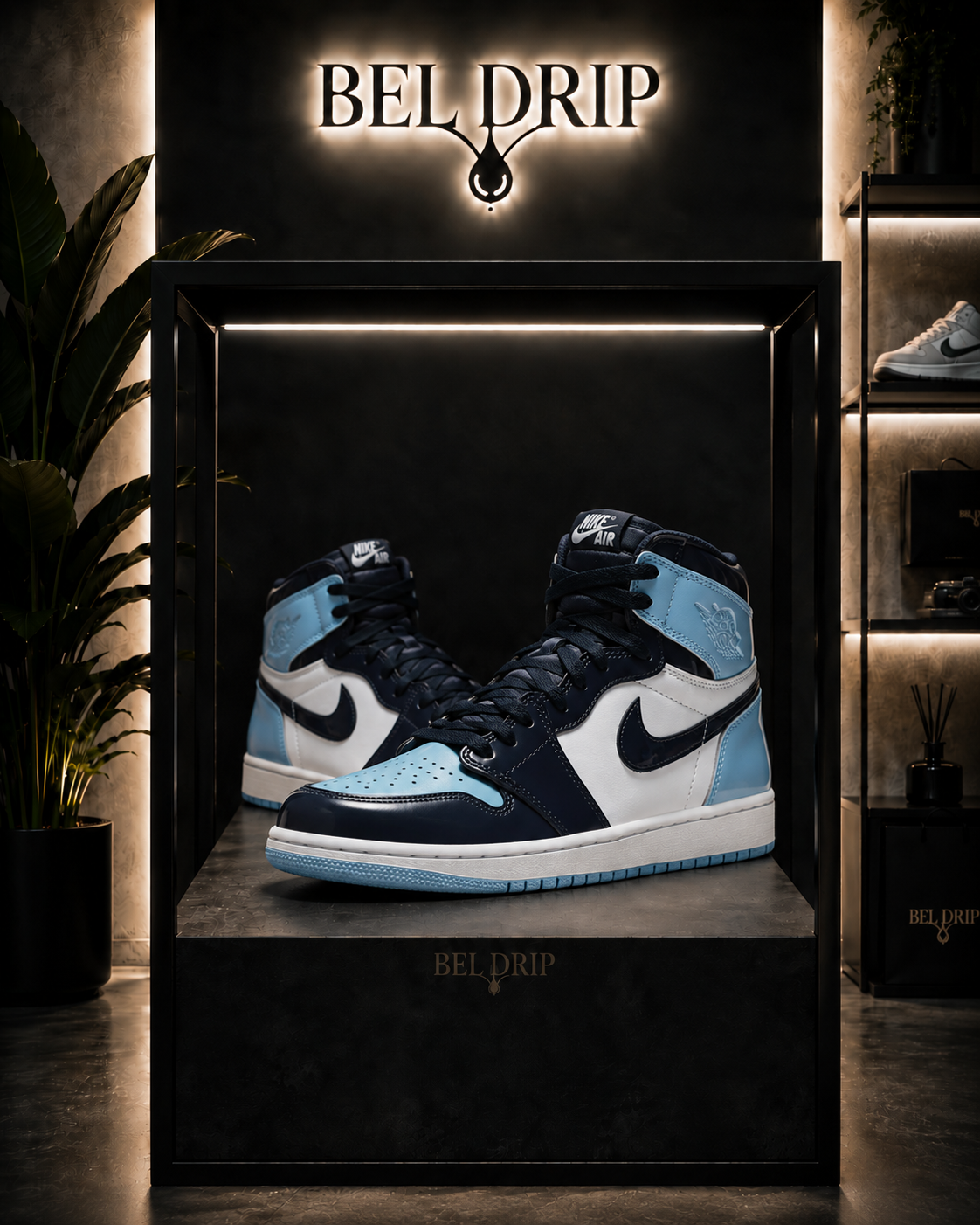 Nike Air Jordan 1 Retro High UNC Patent