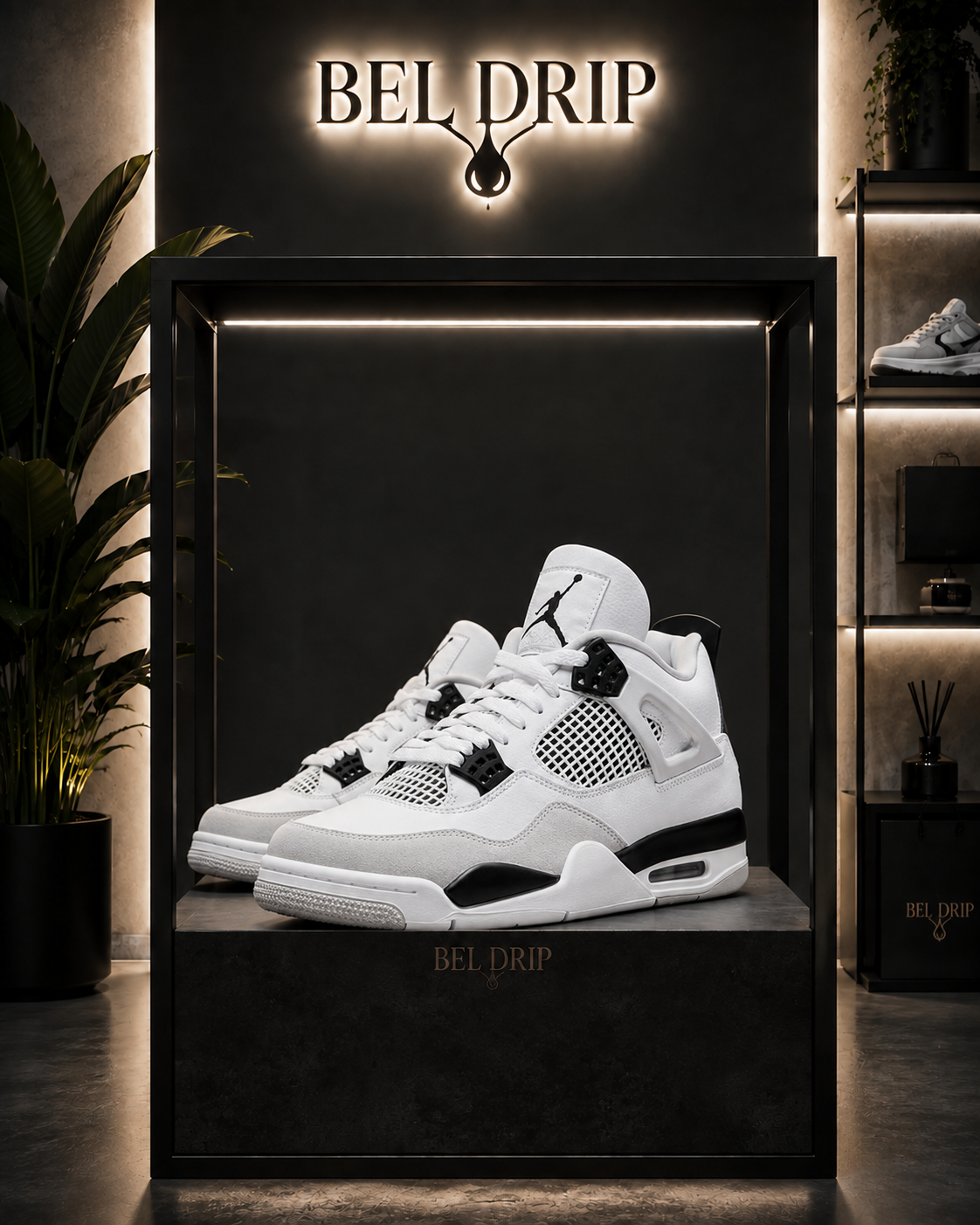 Nike Air Jordan 4 Retro Military Black