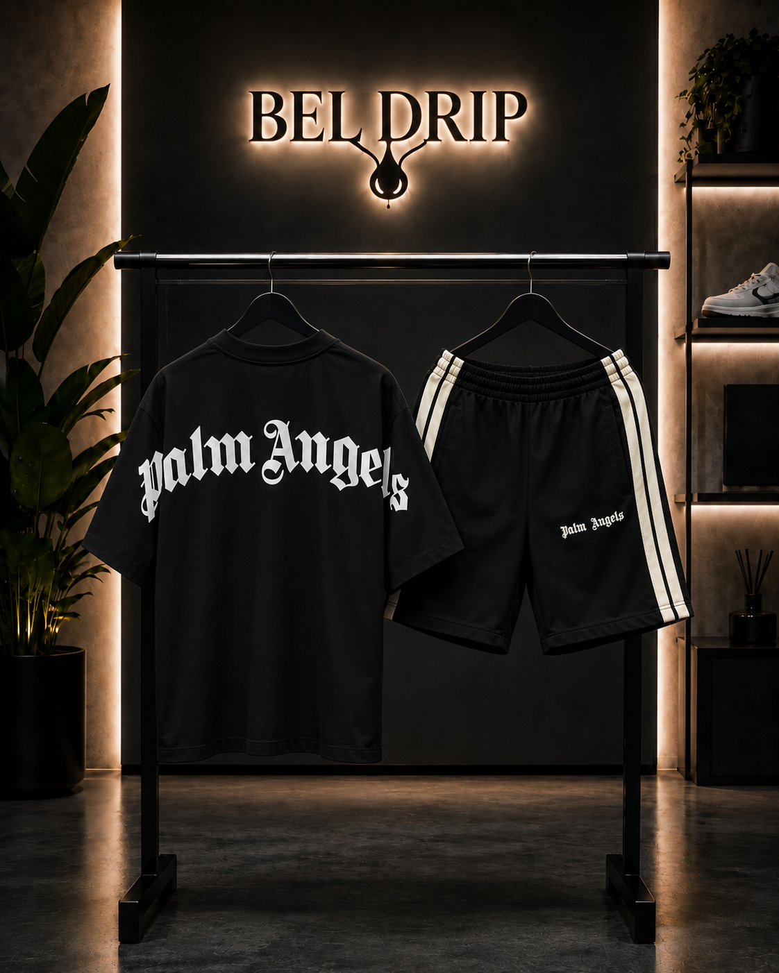 Coordinato Palm Angels T-Shirt + Bermuda