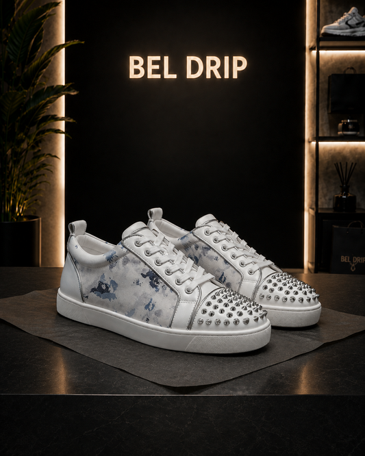 Sneakers Christian Louboutin "Spikes Orlato Bianco"